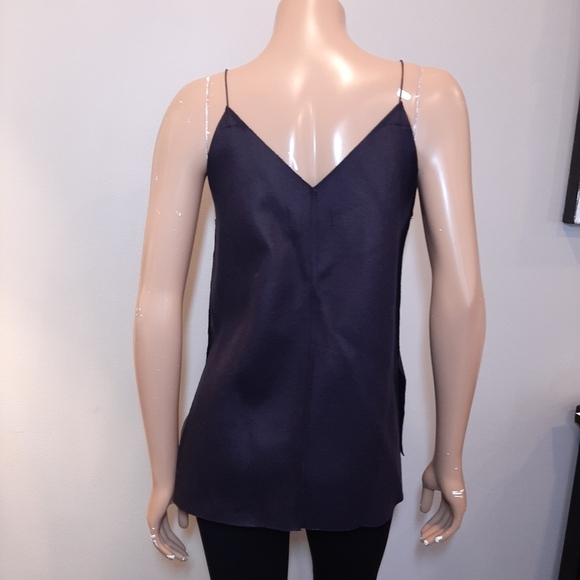 3/$20 Girlish Bagel Felt Cami Top Vneck Spaghetti Strap Relaxed Sleeveless Tank - Picture 7 of 12